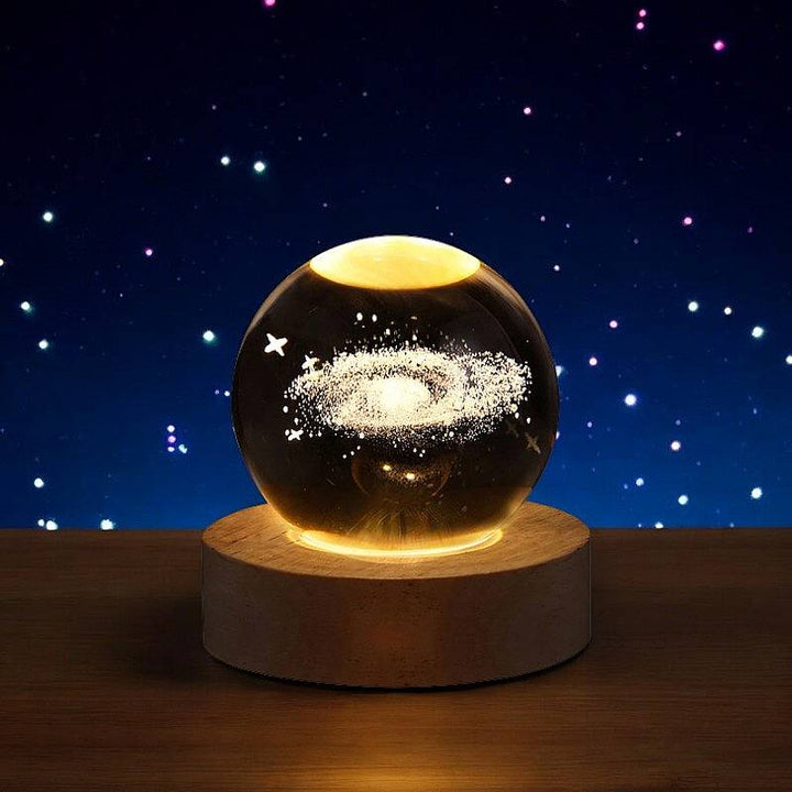 3D Crystal Ball Lamp with Touch Control – USB Powered, Multiple Light Modes for Elegant Home Decor 2