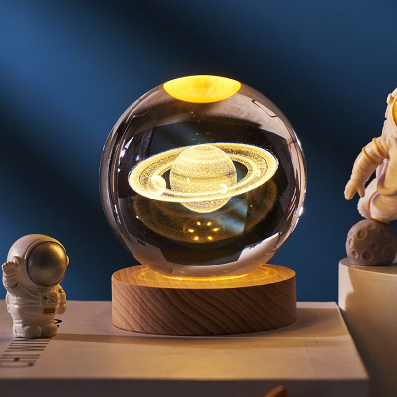 3D Crystal Ball Lamp with Touch Control – USB Powered, Multiple Light Modes for Elegant Home Decor 7