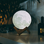 3D Printed Moon Lamp with Touch Control – Portable Night Light in 4 Sizes, Warm White & Cold White Options 0
