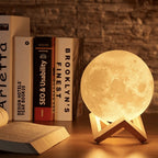 3D Printed Moon Lamp with Touch Control – Portable Night Light in 4 Sizes, Warm White & Cold White Options 2