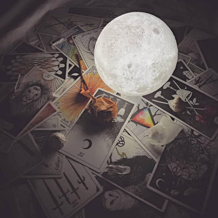 3D Printed Moon Lamp with Touch Control – Portable Night Light in 4 Sizes, Warm White & Cold White Options 5