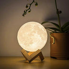 3D Printed Moon Lamp with Touch Control – Portable Night Light in 4 Sizes, Warm White & Cold White Options 7