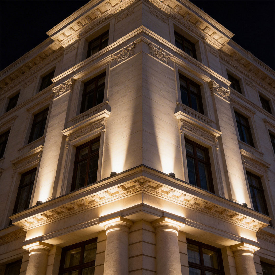 4 PCS LED Outdoor Spotlights, Waterproof Low Voltage Landscape Lighting with Adjustable Wattage and Color Temperature Options 1