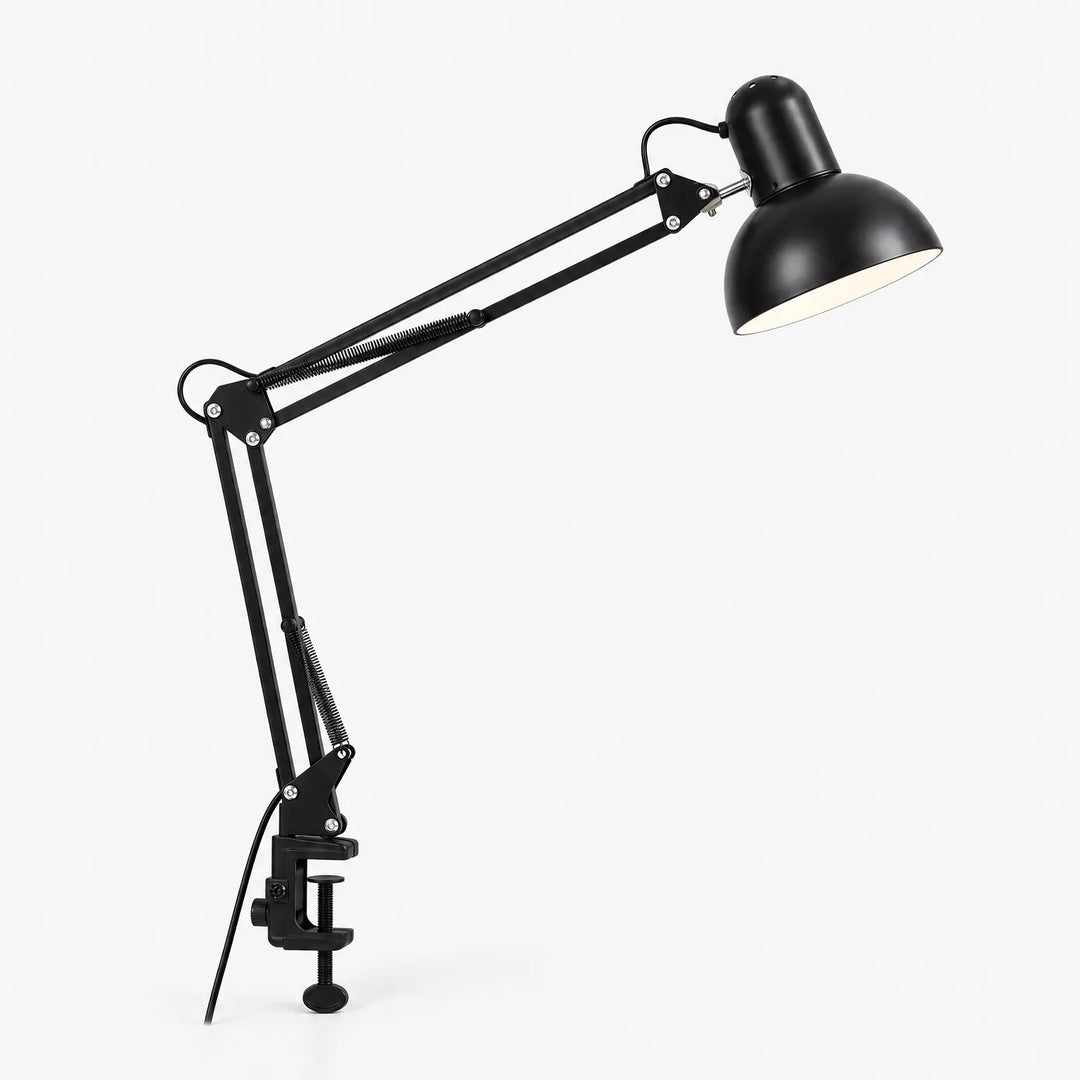Adjustable Clamp Desk Lamp with Articulated Arm and Swivel Shade – Space-Saving Task Lighting for Workspaces 0