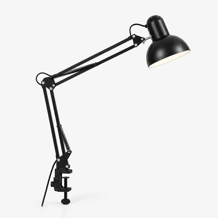Adjustable Clamp Desk Lamp with Articulated Arm and Swivel Shade – Space-Saving Task Lighting for Workspaces 0