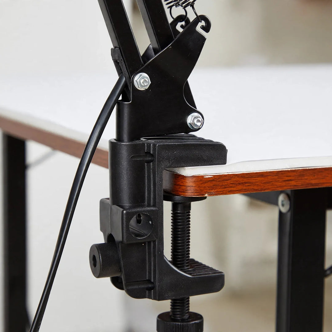 Adjustable Clamp Desk Lamp with Articulated Arm and Swivel Shade – Space-Saving Task Lighting for Workspaces 2