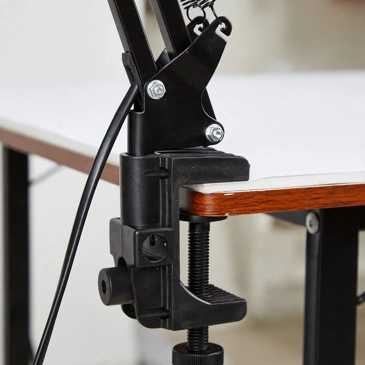 Adjustable Clamp Desk Lamp with Articulated Arm and Swivel Shade – Space-Saving Task Lighting for Workspaces 2