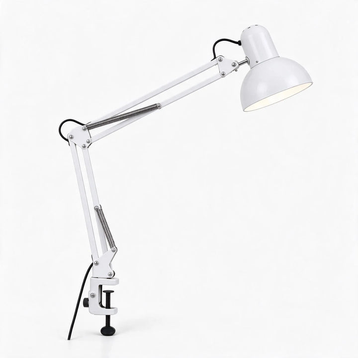 Adjustable Clamp Desk Lamp with Articulated Arm and Swivel Shade – Space-Saving Task Lighting for Workspaces 3