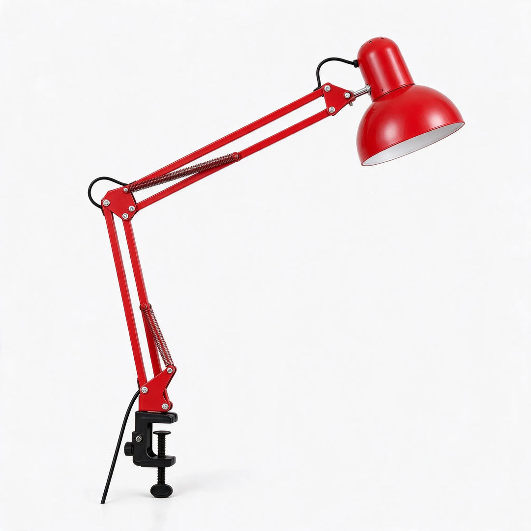 Adjustable Clamp Desk Lamp with Articulated Arm and Swivel Shade – Space-Saving Task Lighting for Workspaces 4