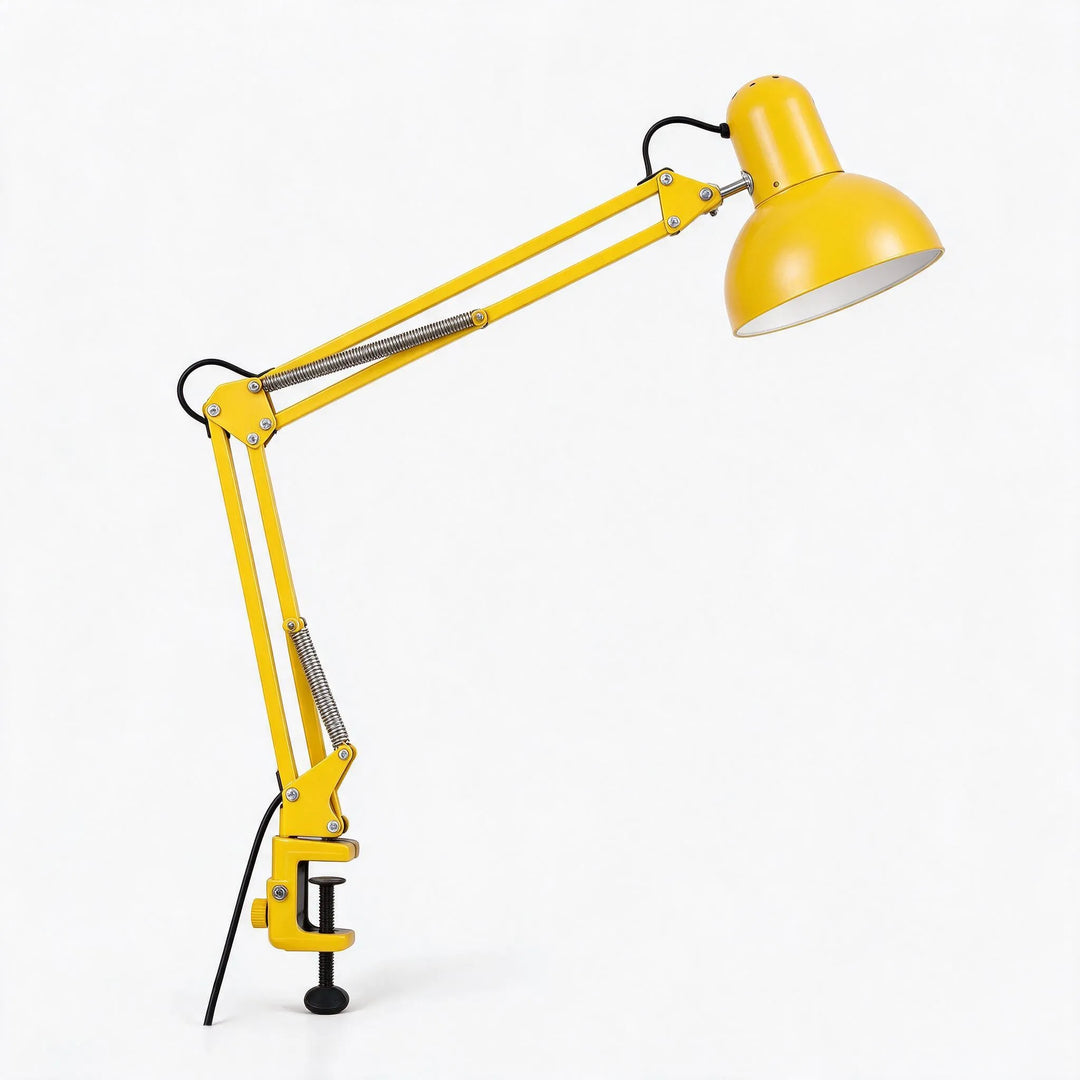 Adjustable Clamp Desk Lamp with Articulated Arm and Swivel Shade – Space-Saving Task Lighting for Workspaces 5
