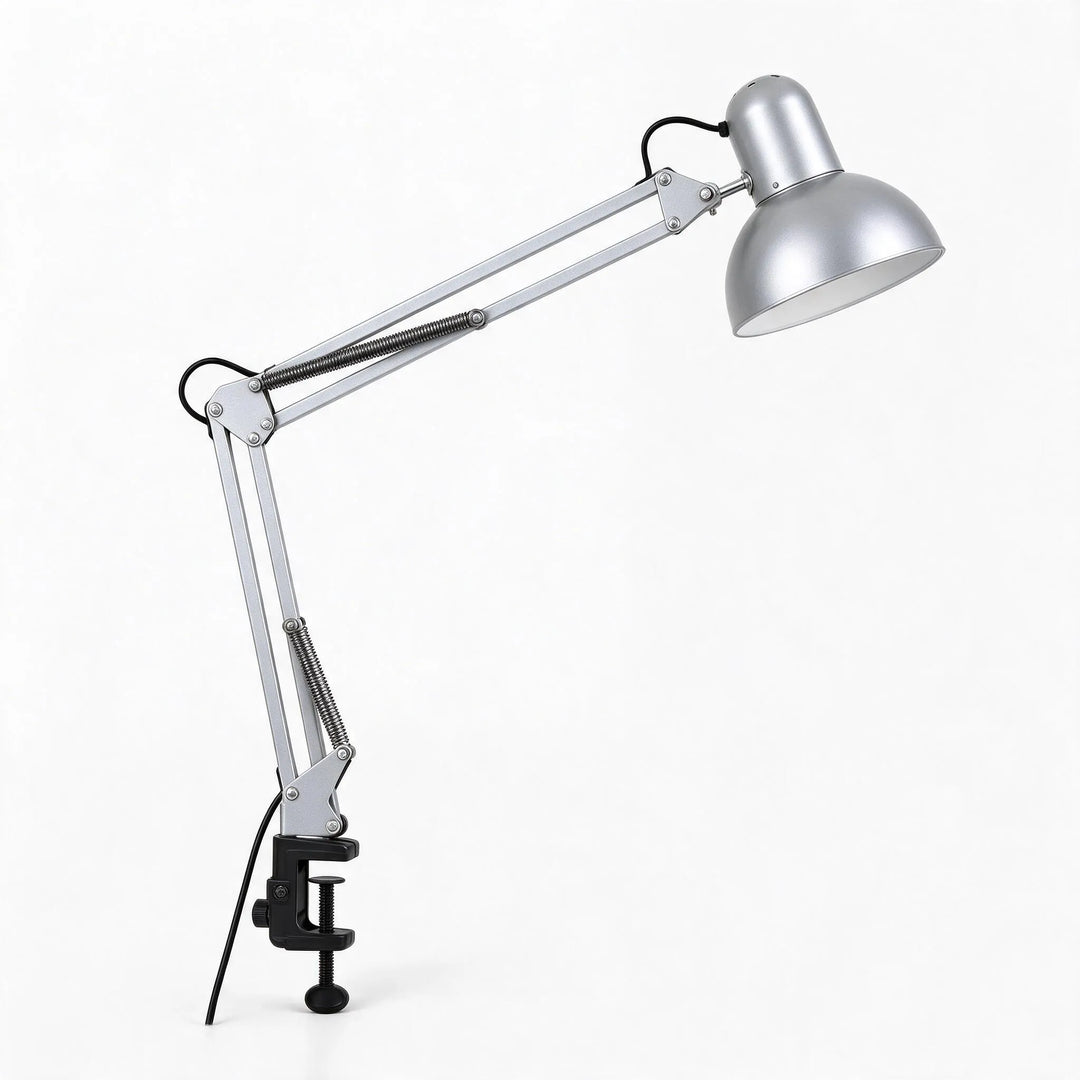 Adjustable Clamp Desk Lamp with Articulated Arm and Swivel Shade – Space-Saving Task Lighting for Workspaces 6