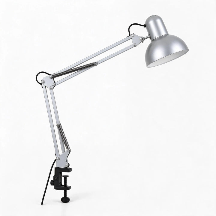 Adjustable Clamp Desk Lamp with Articulated Arm and Swivel Shade – Space-Saving Task Lighting for Workspaces 6