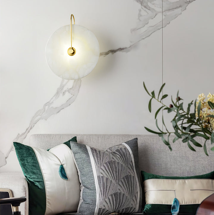 Alabaster Wall Lamp with Integrated LED – Elegant Lighting for Modern and Classic Interiors 4