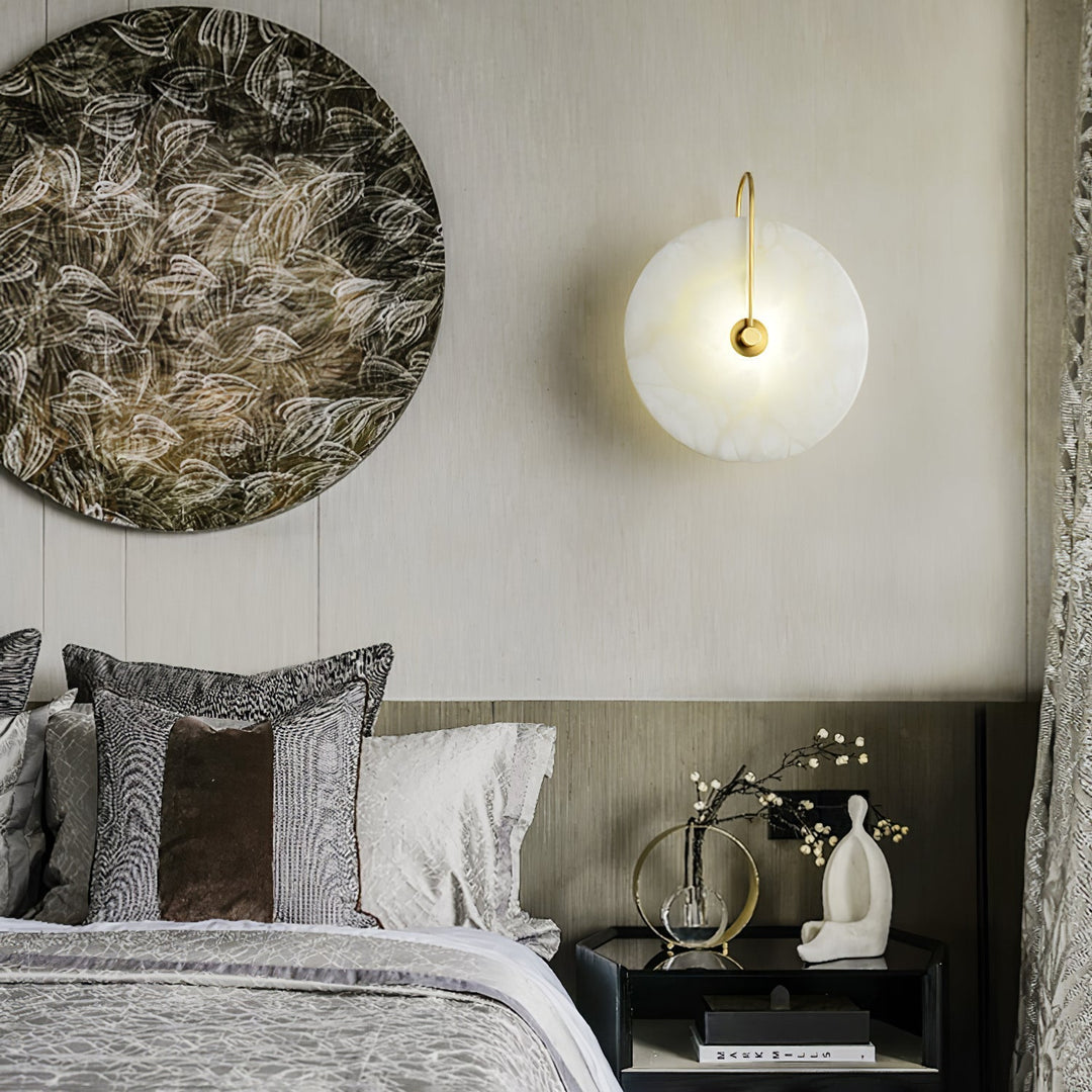 Alabaster Wall Lamp with Integrated LED – Elegant Lighting for Modern and Classic Interiors 8