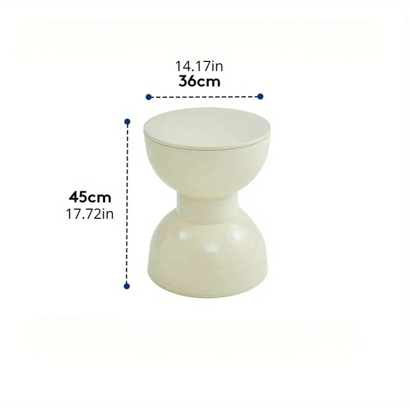 Arc-Shaped Low Side Table – Compact Plastic Accent for Living Room and Hall 5