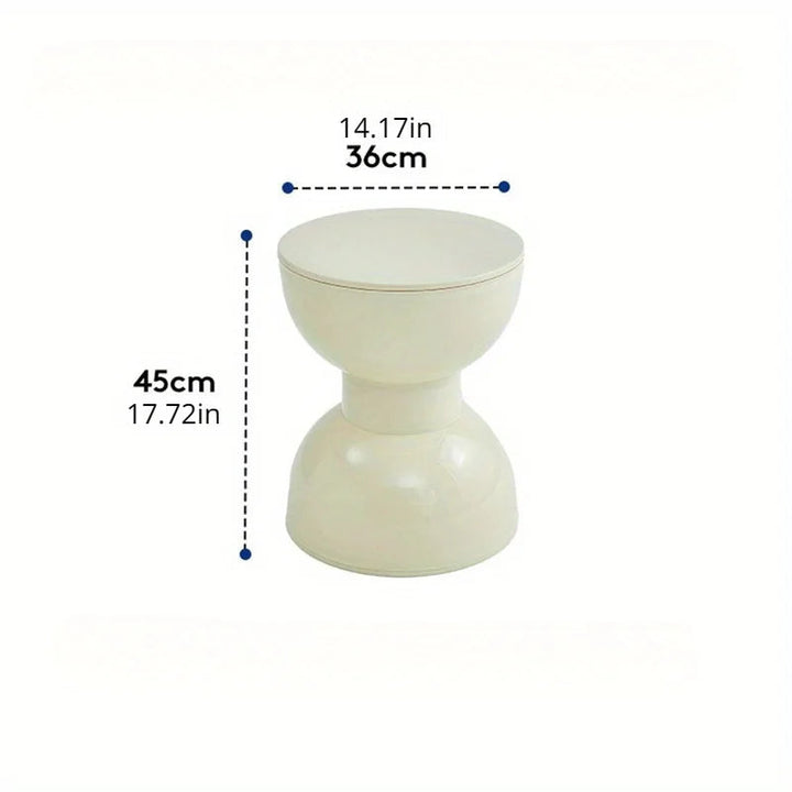Arc-Shaped Low Side Table – Compact Plastic Accent for Living Room and Hall 5