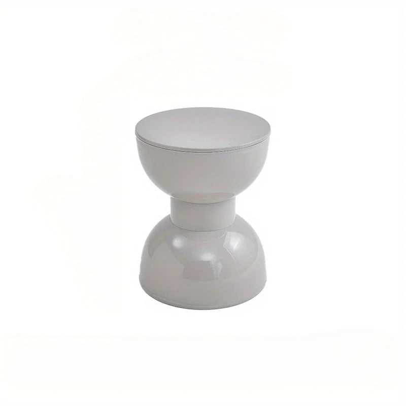 Arc-Shaped Low Side Table – Compact Plastic Accent for Living Room and Hall 8