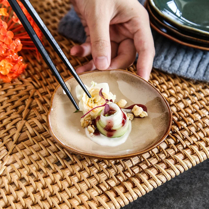 Artisanal Porcelain Dipping Dish – Unique Irregular Shape for Sauces, Condiments, and Dips – Microwave Safe, White 5