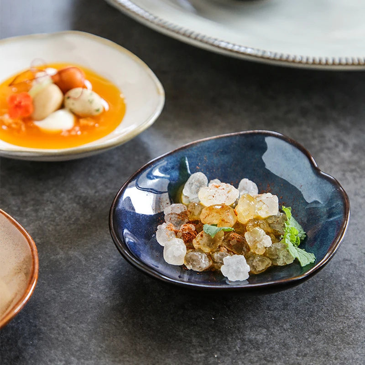 Artisanal Porcelain Dipping Dish – Unique Irregular Shape for Sauces, Condiments, and Dips – Microwave Safe, White 6