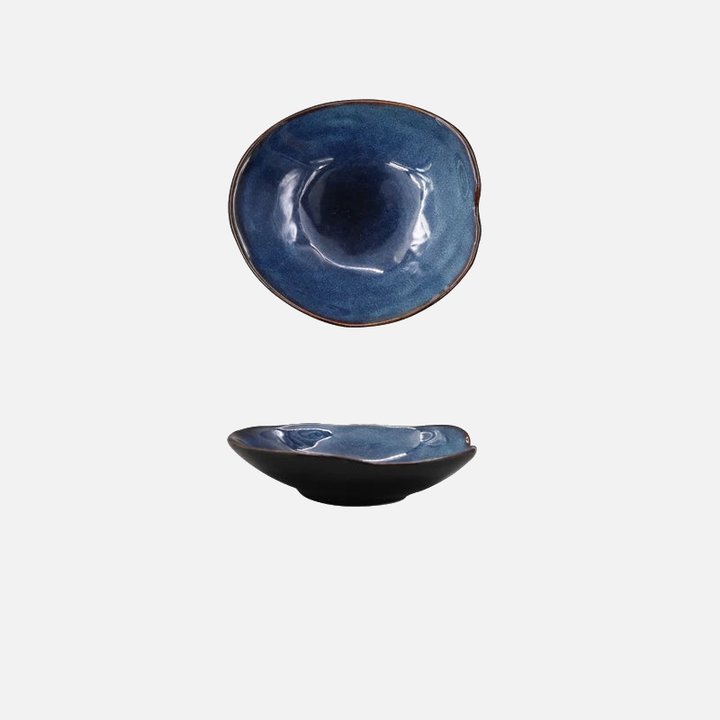 Artisanal Porcelain Dipping Dish – Unique Irregular Shape for Sauces, Condiments, and Dips – Microwave Safe, White 8