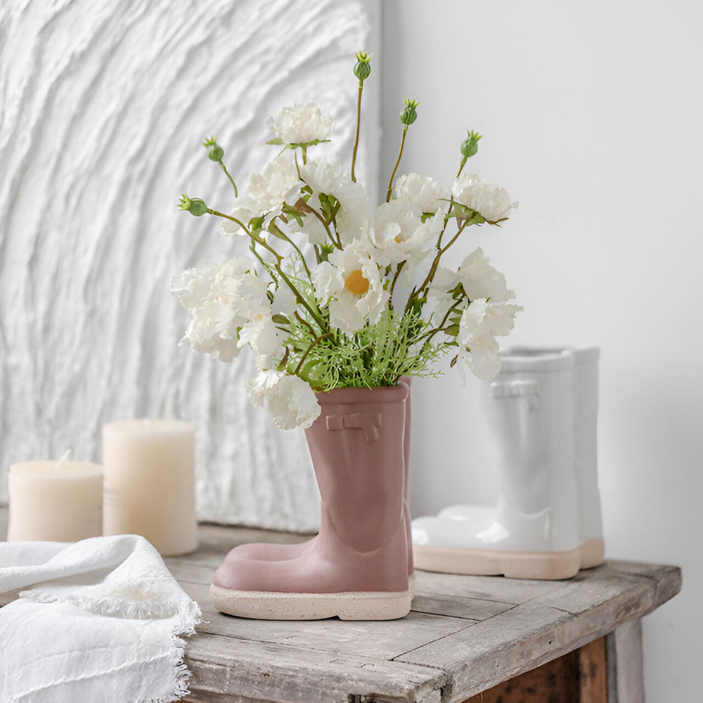 Artistic Ceramic Boot Vase – Unique 17 cm Design for Modern Interiors 8