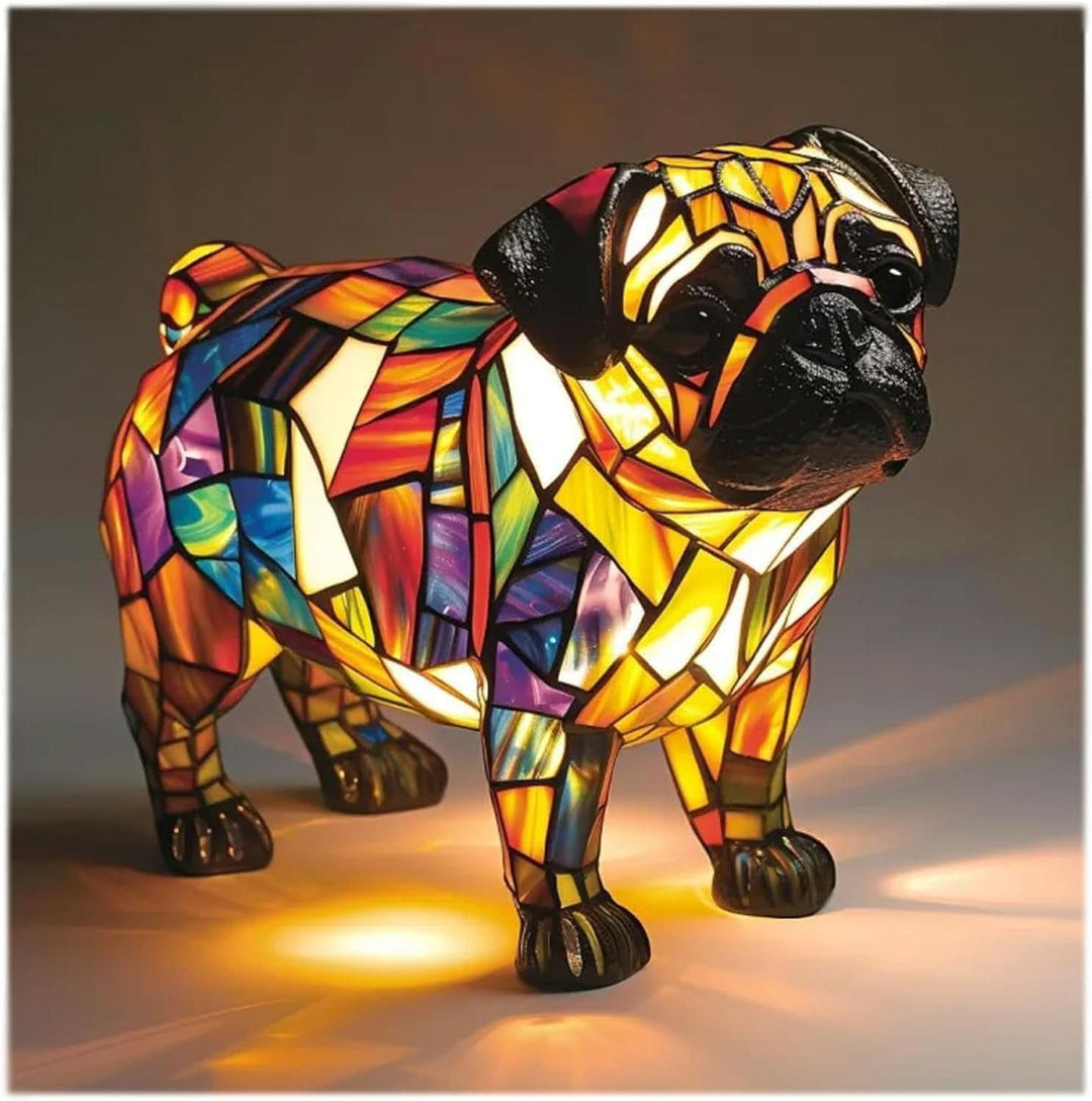 Artistic LED Table Lamp with Dog Breed Silhouettes – Warm Decorative Nightstand Lamp for Bedroom and Living Room 10