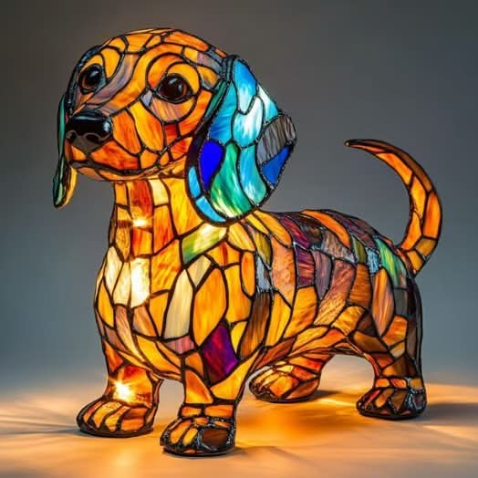 Artistic LED Table Lamp with Dog Breed Silhouettes – Warm Decorative Nightstand Lamp for Bedroom and Living Room 12