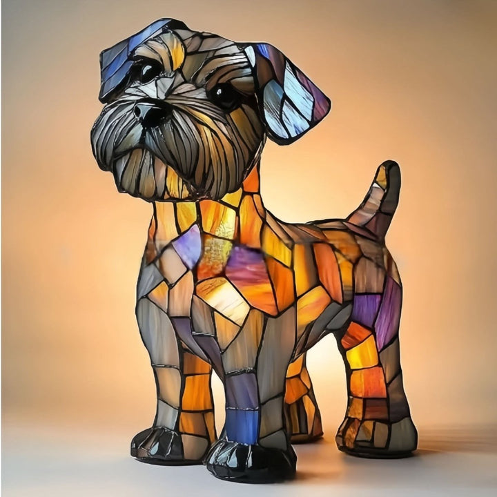 Artistic LED Table Lamp with Dog Breed Silhouettes – Warm Decorative Nightstand Lamp for Bedroom and Living Room 13