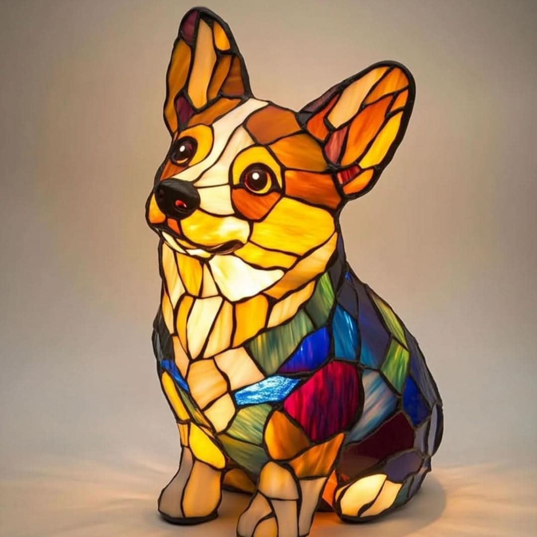 Artistic LED Table Lamp with Dog Breed Silhouettes – Warm Decorative Nightstand Lamp for Bedroom and Living Room 15