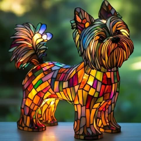 Artistic LED Table Lamp with Dog Breed Silhouettes – Warm Decorative Nightstand Lamp for Bedroom and Living Room 18