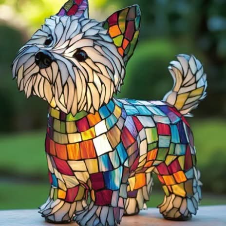 Artistic LED Table Lamp with Dog Breed Silhouettes – Warm Decorative Nightstand Lamp for Bedroom and Living Room 20
