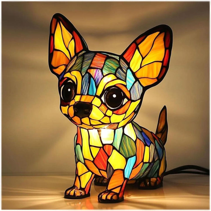 Artistic LED Table Lamp with Dog Breed Silhouettes – Warm Decorative Nightstand Lamp for Bedroom and Living Room 22