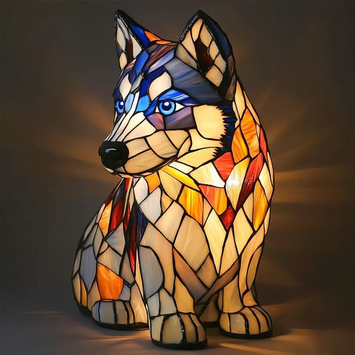 Artistic LED Table Lamp with Dog Breed Silhouettes – Warm Decorative Nightstand Lamp for Bedroom and Living Room 24