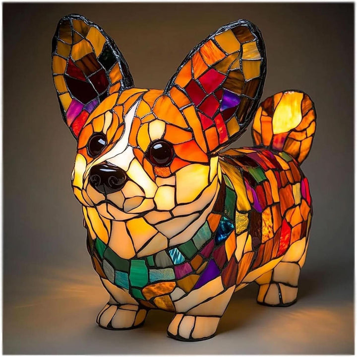 Artistic LED Table Lamp with Dog Breed Silhouettes – Warm Decorative Nightstand Lamp for Bedroom and Living Room 27