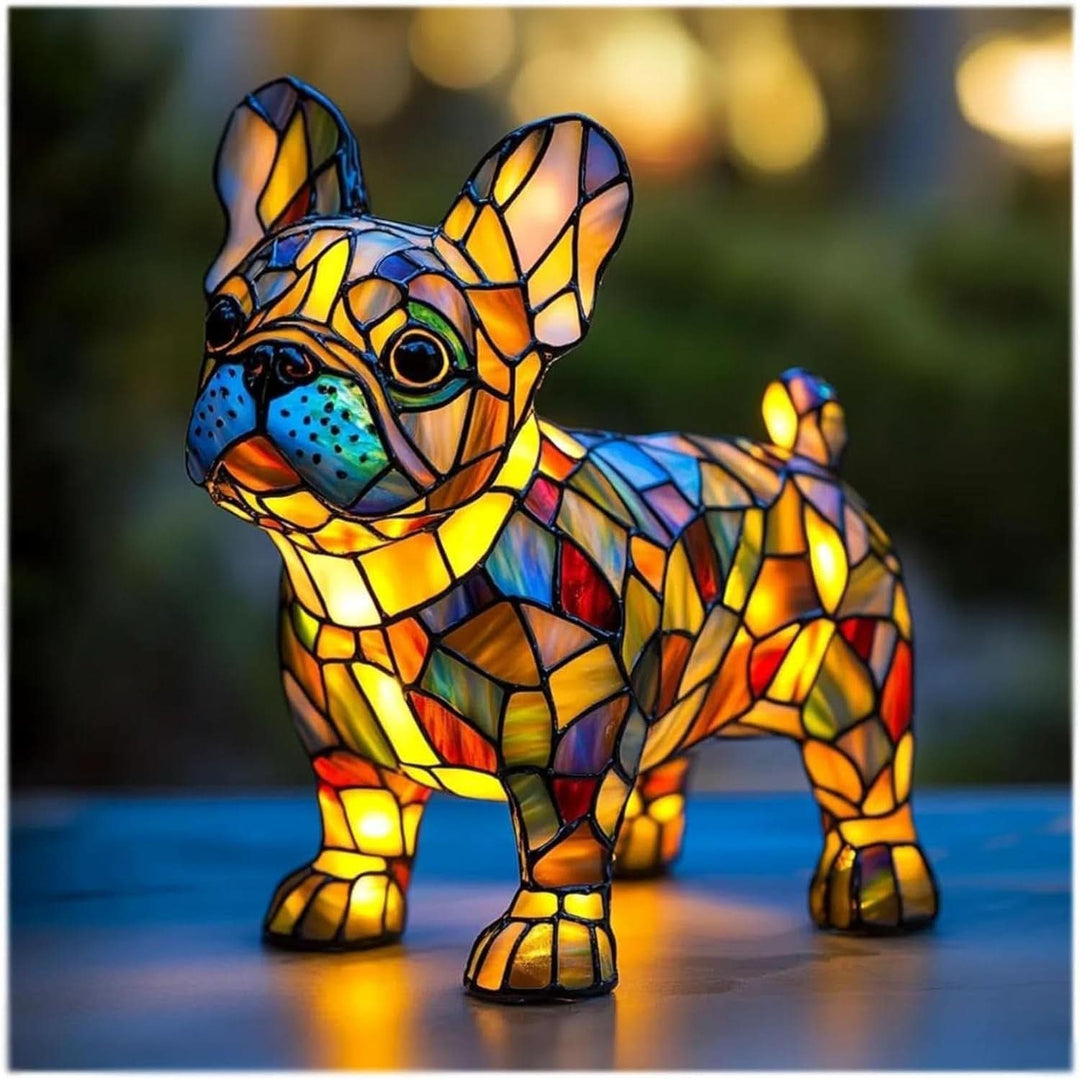 Artistic LED Table Lamp with Dog Breed Silhouettes – Warm Decorative Nightstand Lamp for Bedroom and Living Room 6