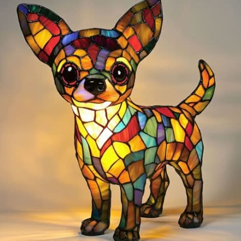 Artistic LED Table Lamp with Dog Breed Silhouettes – Warm Decorative Nightstand Lamp for Bedroom and Living Room 8