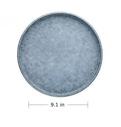 Azur Stoneware Ceramic Dinnerware Set – Vintage Ash Gray Design for Elegant Dining 14
