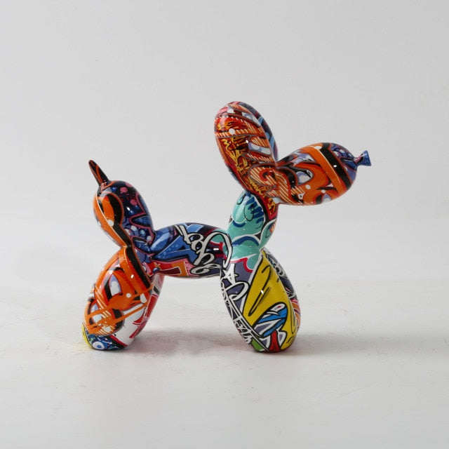 Balloon Dog Sculpture - Modern Nordic Dog Statue in Eco-Friendly Resin for Whimsical Home Decor 0