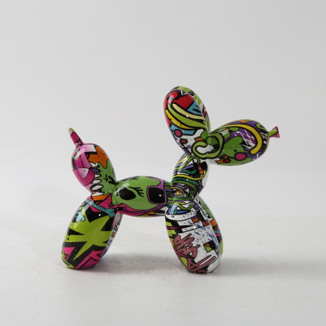 Balloon Dog Sculpture - Modern Nordic Dog Statue in Eco-Friendly Resin for Whimsical Home Decor 2