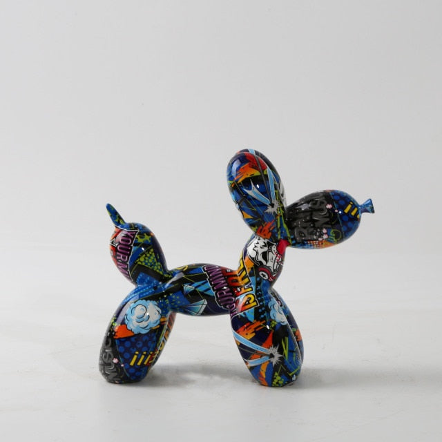 Balloon Dog Sculpture - Modern Nordic Dog Statue in Eco-Friendly Resin for Whimsical Home Decor 3