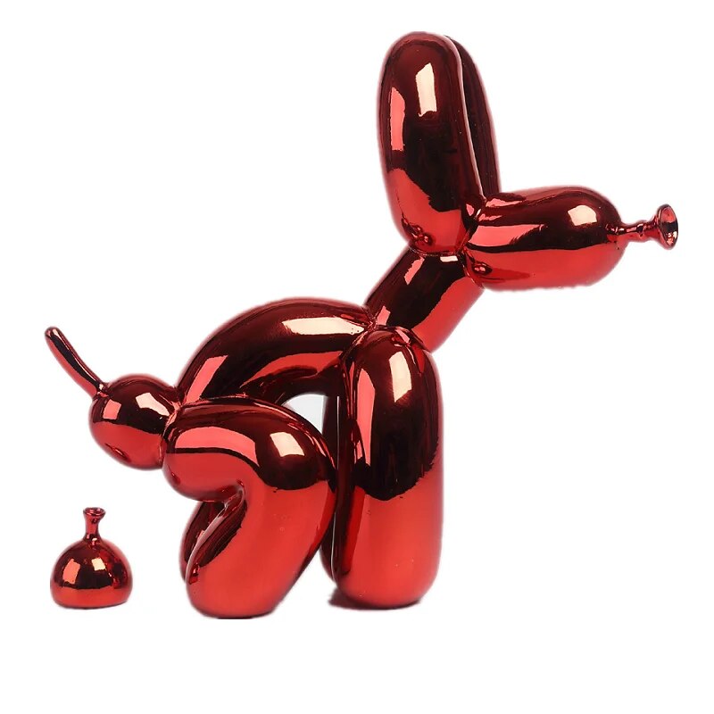 Balloon Dog Sculpture 2.0 – Playful Art Piece in Polished Resin, 27cm x 23cm 0