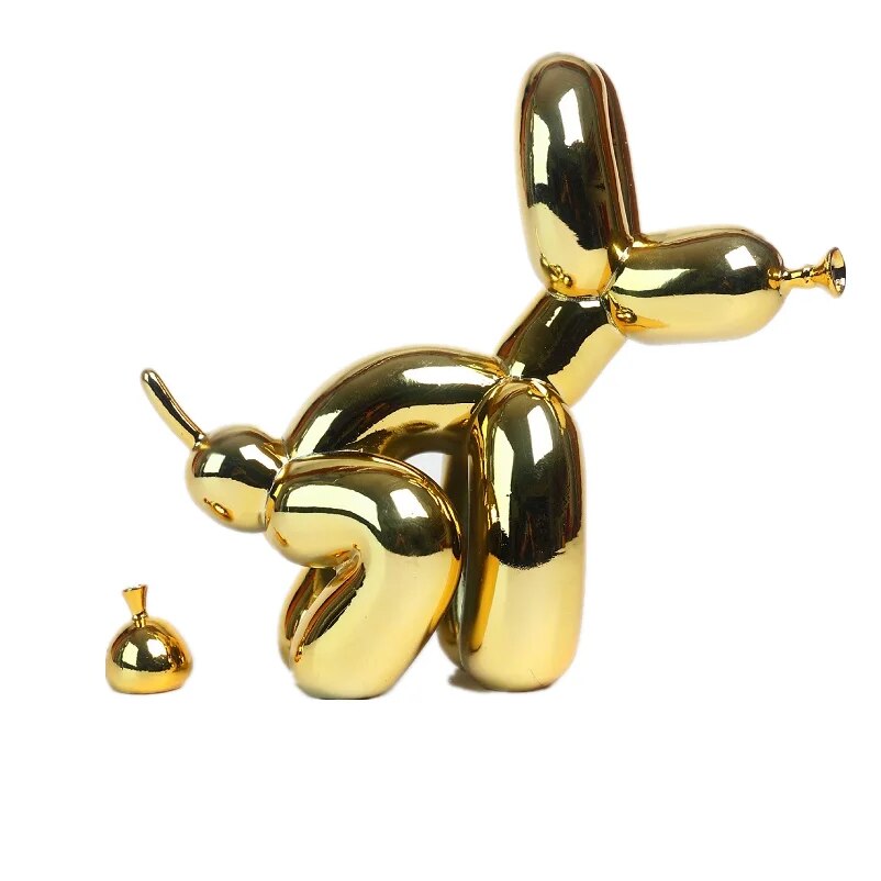 Balloon Dog Sculpture 2.0 – Playful Art Piece in Polished Resin, 27cm x 23cm 1