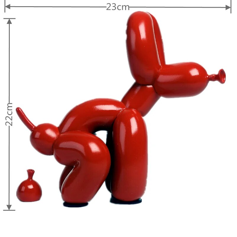Balloon Dog Sculpture 2.0 – Playful Art Piece in Polished Resin, 27cm x 23cm 2
