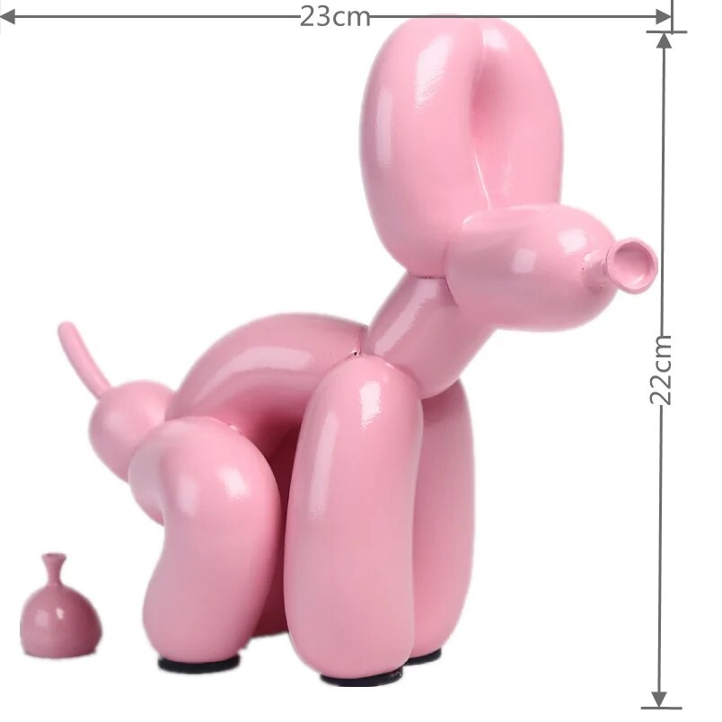 Balloon Dog Sculpture 2.0 – Playful Art Piece in Polished Resin, 27cm x 23cm 3
