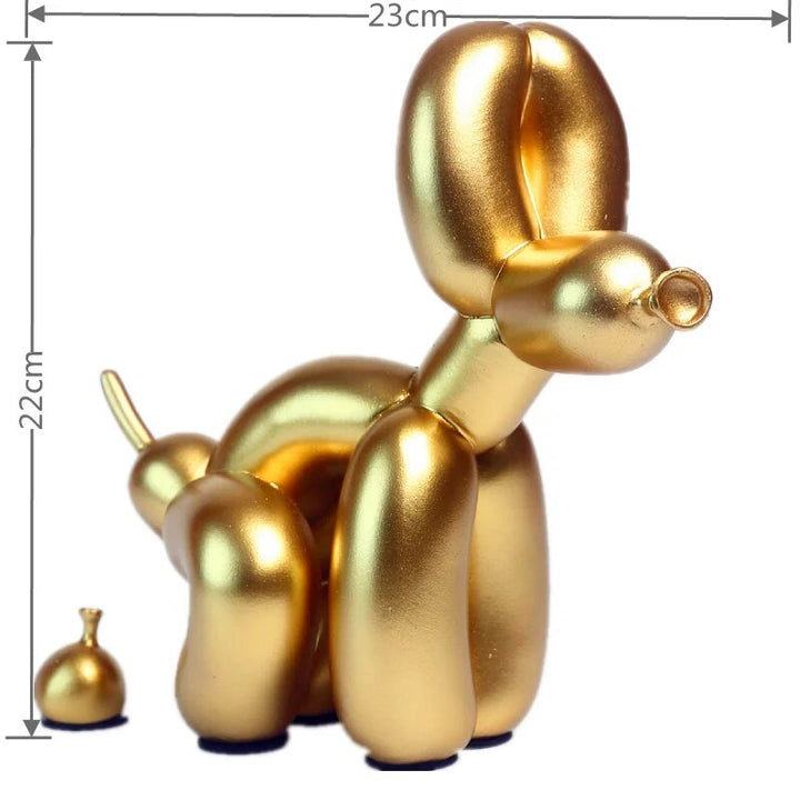 Balloon Dog Sculpture 2.0 – Playful Art Piece in Polished Resin, 27cm x 23cm 4