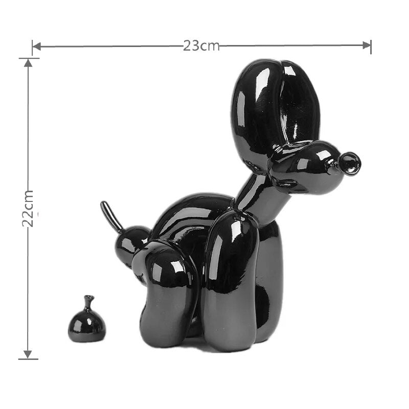 Balloon Dog Sculpture 2.0 – Playful Art Piece in Polished Resin, 27cm x 23cm 5