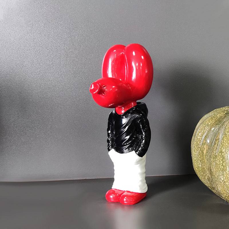 Balloon Dog Sculpture – Elegant Resin Art for Home Decor, Unique Wall Decor, and Room Decor Accent – 18cm High 0