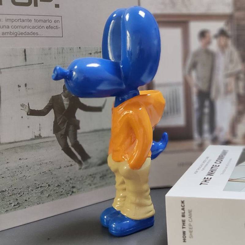 Balloon Dog Sculpture – Elegant Resin Art for Home Decor, Unique Wall Decor, and Room Decor Accent – 18cm High 2