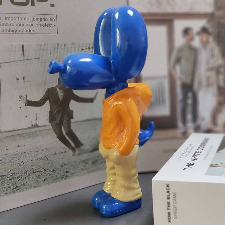 Balloon Dog Sculpture – Elegant Resin Art for Home Decor, Unique Wall Decor, and Room Decor Accent – 18cm High 2