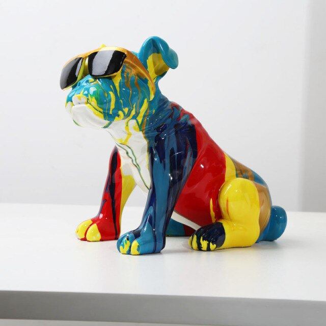 Bold Cool Bully Artwork – Striking Art Piece in Environmentally Friendly Resin for Modern Home Decor 0